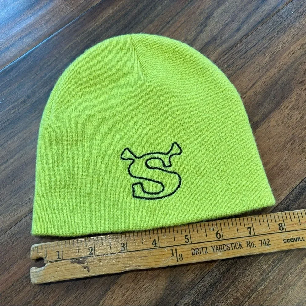 Shrek green/yellow beanie hat